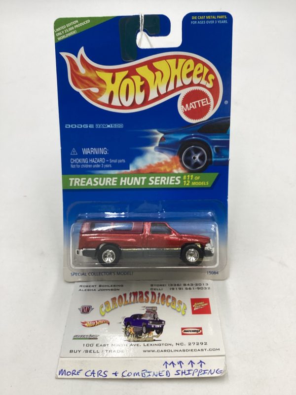 1996 Hot Wheels Treasure Hunt 11 12 Dodge Ram 1500 #438 274E Fashion