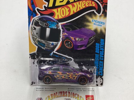 2011 HW Top Rides Blue Driver Picks *VHTF* Mitsubishi 2008 Lancer Evolution Purple with protector For Sale