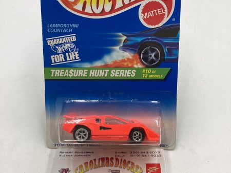 1996 Hot Wheels Treasure Hunt 10 12 Lamborghini Countach #429 274E on Sale