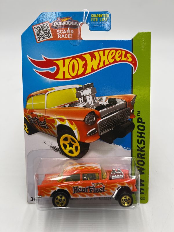 2015 Hot Wheels Workshop #207 55 Chevy Bel Air Gasser Orange 12A Cheap