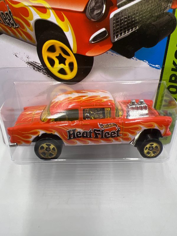 2015 Hot Wheels Workshop #207 55 Chevy Bel Air Gasser Orange 12A Cheap