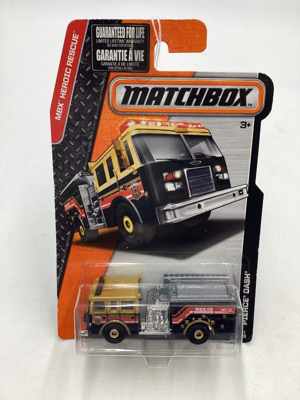 2016 MB Heroic Rescue #77 Pierce Dash Fire Truck Black 206C Online Hot Sale