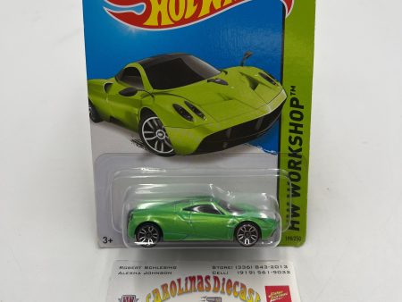 2014 Hot Wheels Workshop #198 Pagani Huayra Green 104E For Cheap