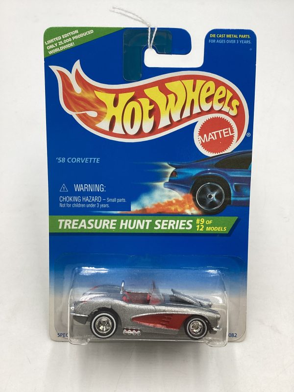 1996 Hot Wheels Treasure Hunt 9 12 58 Corvette #436 274E Fashion