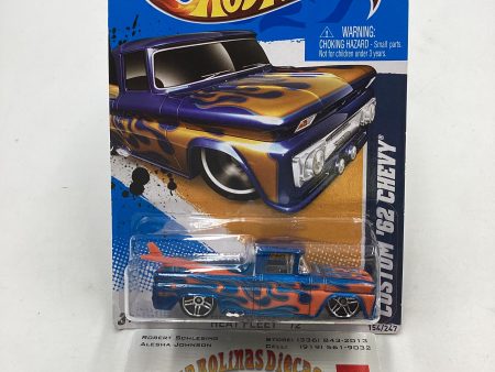 2012 HW Heat Fleet #154 Custom 62 Chevy Blue 17A For Discount