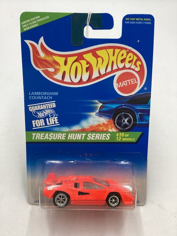 1996 Hot Wheels Treasure Hunt 10 12 Lamborghini Countach #429 274E on Sale