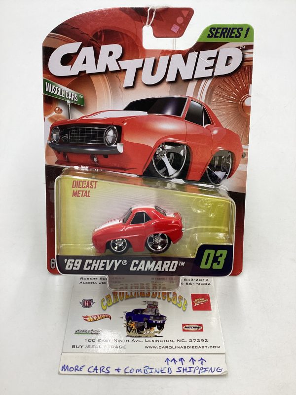 2024 Car Tuned Series 1 #3 69 Chevy Camaro Red 185A For Discount