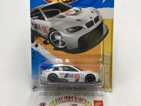 2012 Hot Wheels New Models #5 BMW M3 GT2 White 109G Hot on Sale