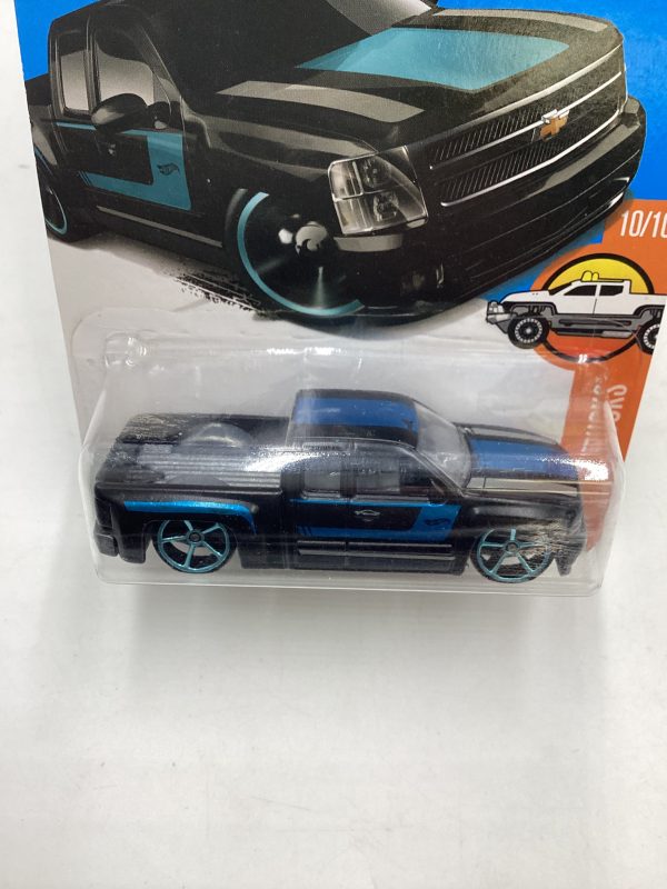 2017 Hot wheels Hot Trucks #159 Chevy Silverado Black 16C For Discount