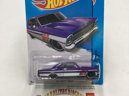 2014 HW City Scavenger Hunt 3 4 66 Chevy Nova Purple Kroger Exclusive 236D Online