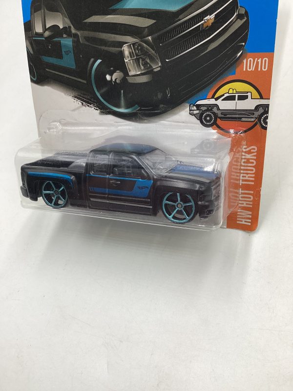 2017 Hot wheels Hot Trucks #159 Chevy Silverado Black 16C For Discount