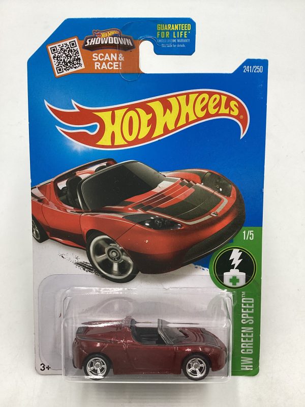 2016 Hot Wheels Super treasure hunt #241 Tesla Roadster W  Protector STH For Discount