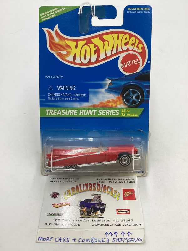 1996 Hot Wheels Treasure Hunt 5 12 59 Caddy #432 273E Online now