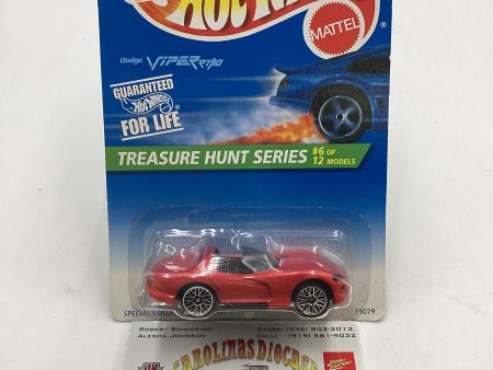 1996 Hot Wheels Treasure Hunt 6 12 Dodge Viper RT 10 Red #433 273E For Cheap