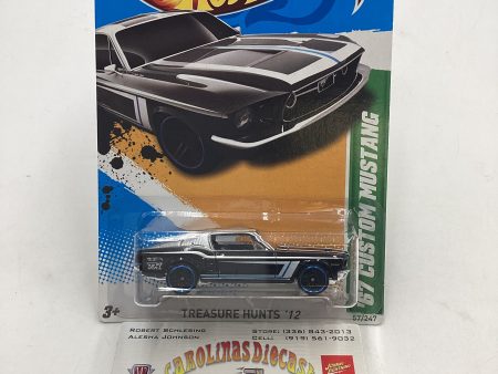 2012 HW Treasure Hunts #57 67 Custom Mustang 273C Supply