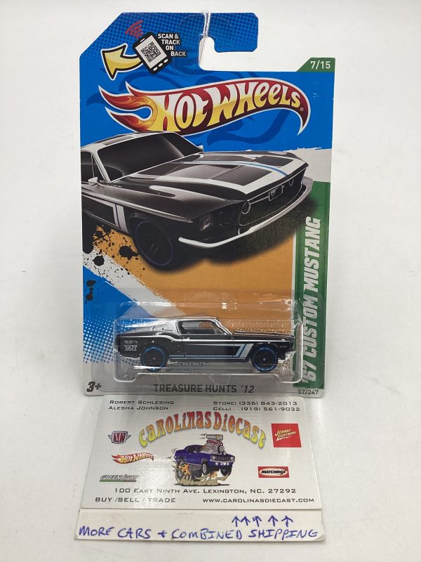 2012 HW Treasure Hunts #57 67 Custom Mustang 273C Supply