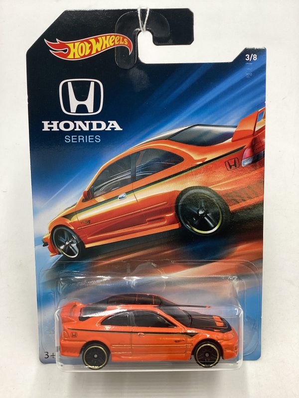 2018 HW Honda Series #3 Honda Civic SI Orange Fashion