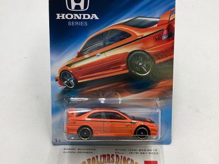 2018 HW Honda Series #3 Honda Civic SI Orange Fashion