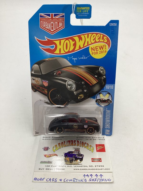 2016 Hot wheels Magnus Walker #120 Porsche 365A Outlaw Black 100C Online Hot Sale