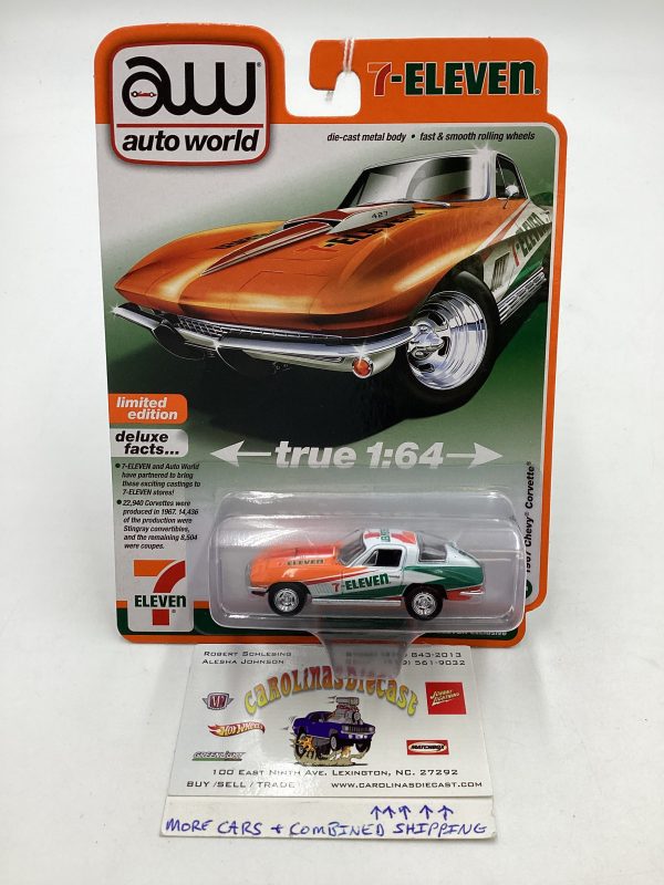 Auto world 7-Eleven 7-11 1967 Chevy Corvette 181A Online now