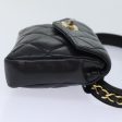 CHANEL Matelasse Waist bag Lamb Skin Black Gold CC  bs18455 Online Sale