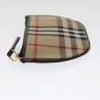 BURBERRY Nova Check Coin Purse Nylon BeigeNew 47493 For Cheap