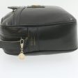 CELINE Horse Carriage Macadam Shoulder Bag Leather Black am1005g Online Hot Sale