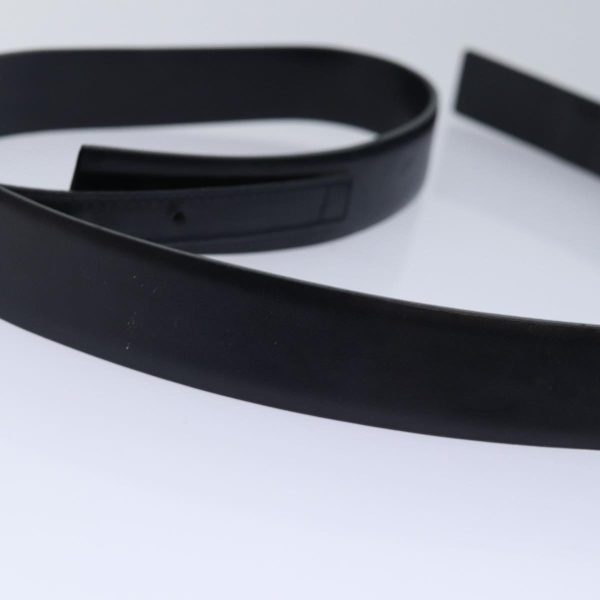 CHANEL Belt Leather 40 Black CC  bs17331 For Cheap