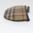 BURBERRY Nova Check Coin Purse Nylon BeigeNew 47493 For Cheap