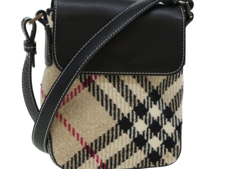 BURBERRY Nova Check Shoulder Bag Canvas BeigeNew 44978 For Cheap