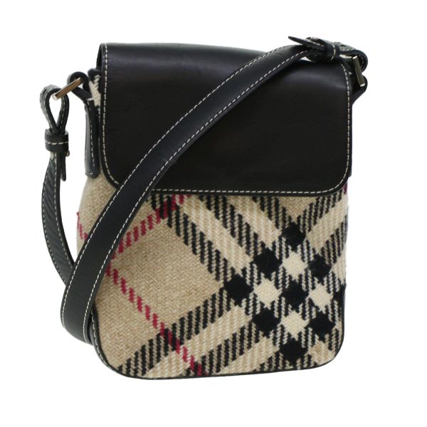 BURBERRY Nova Check Shoulder Bag Canvas BeigeNew 44978 For Cheap