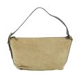 CELINE C Macadam Canvas Shoulder Bag Suede Beige 54789 Supply