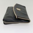 CELINE Clutch Bag Leather Navy bs6874 Sale