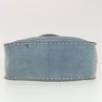 CELINE Hand Bag Suede Light Blue bs5202 Fashion