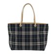 BURBERRY Nova Check Hand Bag Nylon Navy GreenNew ti1176 on Sale