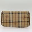 BURBERRY Nova Check Boston Bag PVC Leather BeigeNew yk8002B For Sale