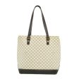 CELINE Macadam Canvas Tote Bag PVC Leather White fm1320 Online Sale