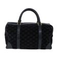 CELINE C Macadam Boston Bag Suede Leather Navy ac2168 Hot on Sale