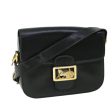 CELINE Horse Carriage Shoulder Bag Leather Black ep1453 Cheap