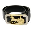 CELINE Horse Carriage Belt Black rd2136 on Sale