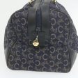 CELINE horse carriage C Macadam Canvas Hand Bag Navy Blue fm274 Online Sale