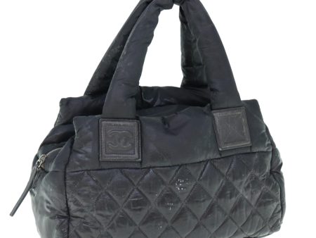 CHANEL Cococoon Shoulder Bag Nylon Black CC  bs11077 For Sale