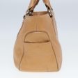 CELINE Hand Bag Leather Beige 80060 Sale