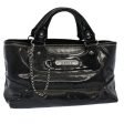 CELINE Hand Bag Coated Canvas Black bs7601 Sale