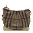 BURBERRY Nova Check Shoulder Bag PVC Leather Beige BrownNew yk7864 on Sale