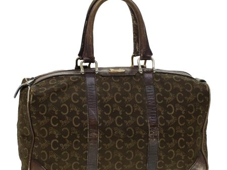 CELINE C Macadam Canvas Hand Bag Brown 41261 Sale