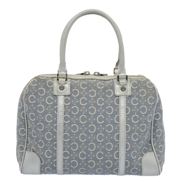 CELINE C Macadam Canvas Hand Bag Light Blue 54505 Online Sale