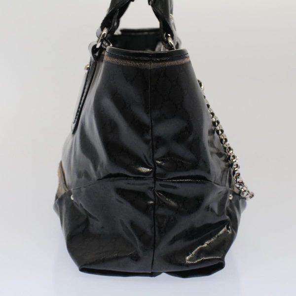 CELINE Hand Bag Coated Canvas Black bs7601 Sale