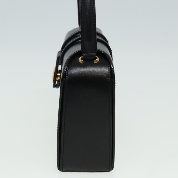 CELINE Hand Bag Leather Black 81877 Online Sale