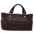 CELINE Hand Bag Leather Wine Red ep1086 Fashion